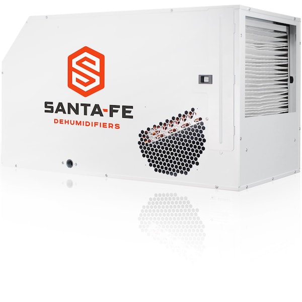 Santa Fe Stand Alone Dehumidifier, Impact 155 Pint Per Day AHAM, MERV-13 Filter, Crawlspace & Basement - 4031470