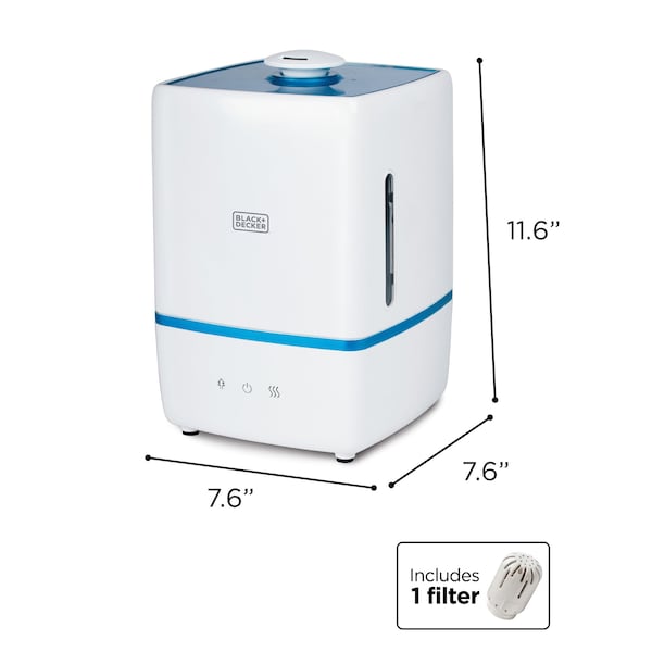 Black & Decker 1.32 Gallon Ultrasonic Warm & Cool Mist Humidifier - BUHW50