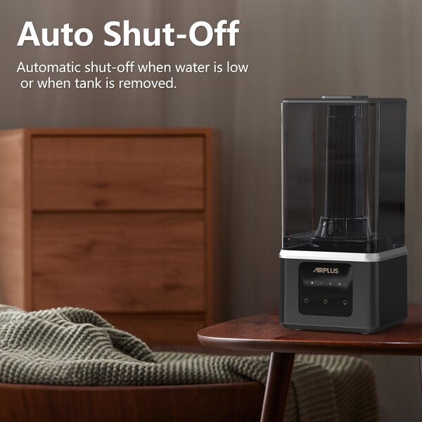 Edendirect 1.1 Gal. Black Ultra Fine Water Mist Ultrasonic Desktop Humidifier Up to 450 sq. ft. - IR-S40A