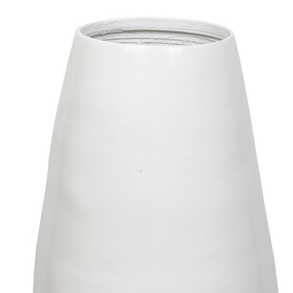 Uniquewise Bamboo Cylinder Floor Vase-Handcrafted Tall Decorative Vase-Ideal for Dining Room, Living Room, 27.5" White - QI003245.WT