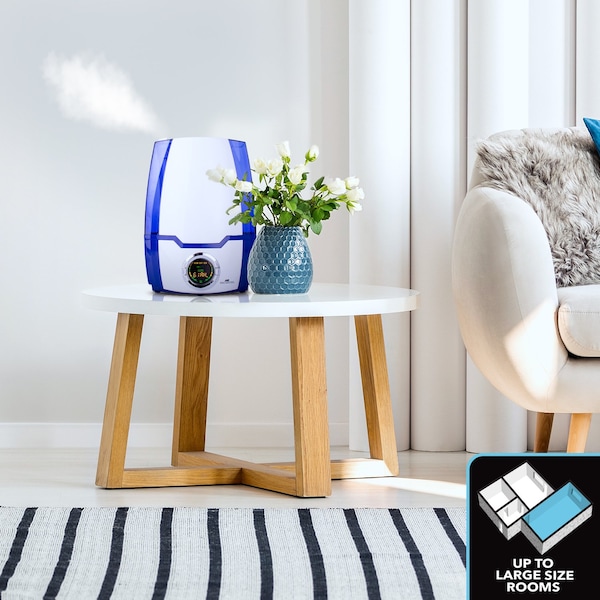 Air Innovations Air Innovations Great Innovations 1.37 gal 400 sq ft Digital Cool Mist Ultrasonic Humidifier - HUMID40-BLUE