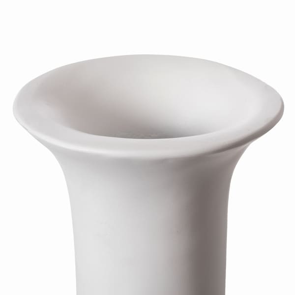 Uniquewise Tall Unique Style Floor Vase for Entryway Dining or Living Room, White Ceramic 58.75 in. - QI004041.L