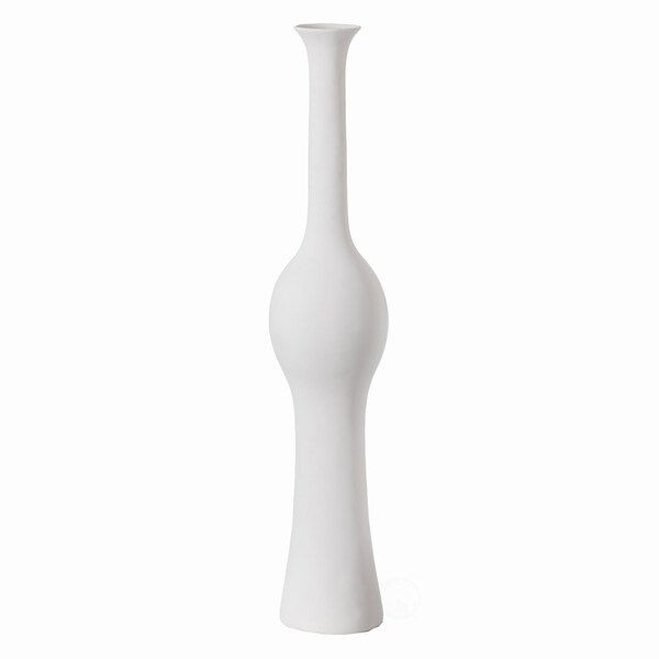 Uniquewise Tall Floor Vases for Entryway, Elegant White Ceramic Tall Vase, 2PK - QI004041.2