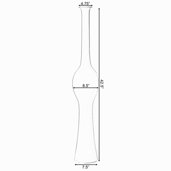 Uniquewise Tall Floor Vases for Entryway, Elegant White Ceramic Tall Vase, 2PK - QI004041.2