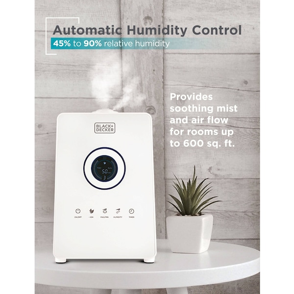 Black & Decker 1.45 Gallon Ultrasonic Humidifier with Cool Mist - BUHD055
