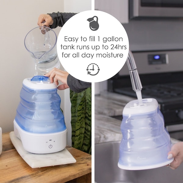 Crane Usa 1.0 gallon Collapsible Top Fill Cool Mist Humidifier - EE-5958