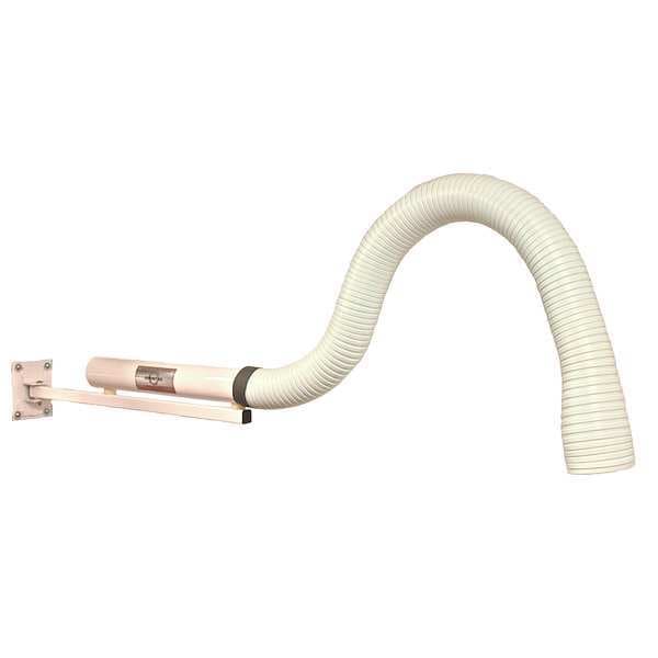Extract-All Fume Extr Arm, 24" Hard Duct Swivel, Wh - E-982-3