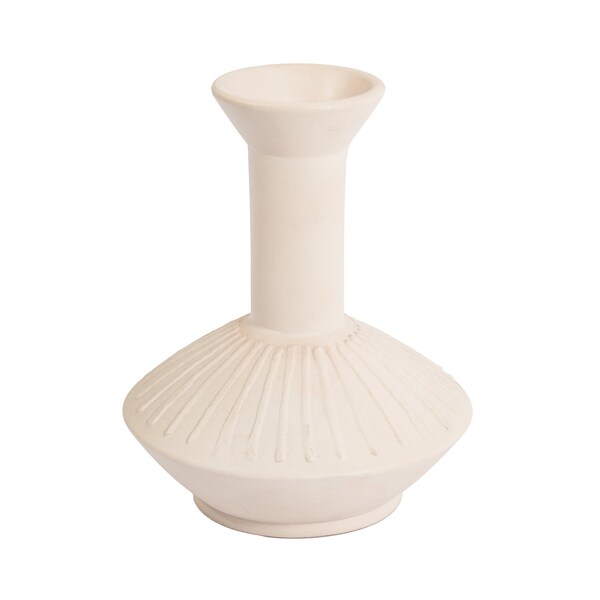 Elk Signature Doric Vase, Medium White - H0517-10726