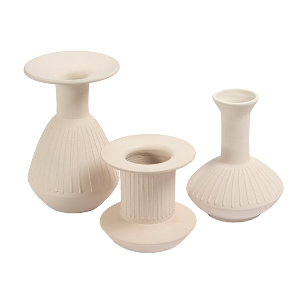 Elk Signature Doric Vase, Medium White - H0517-10726