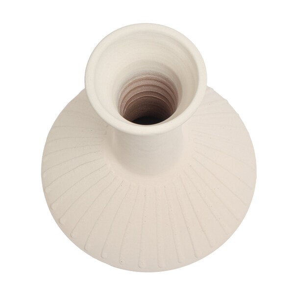 Elk Signature Doric Vase, Medium White - H0517-10726