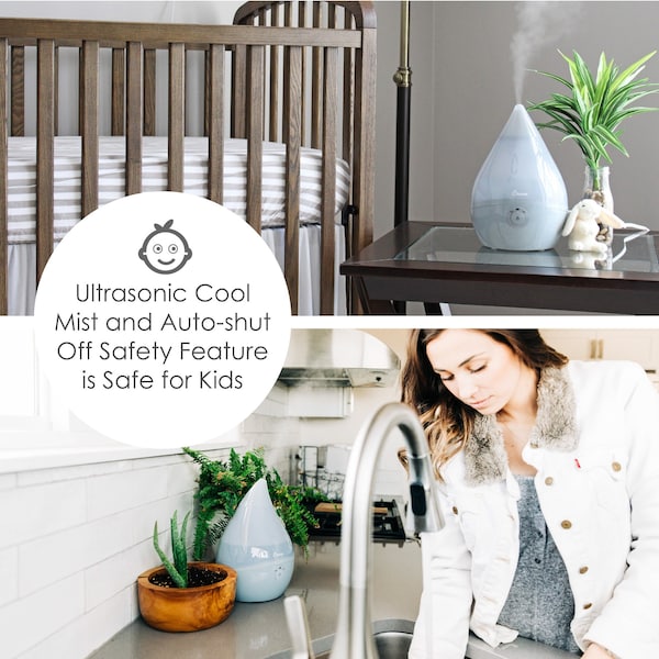 Crane Usa Slate 0.5 gal. ultrasonic cool mist humidifier - EE-5302GR