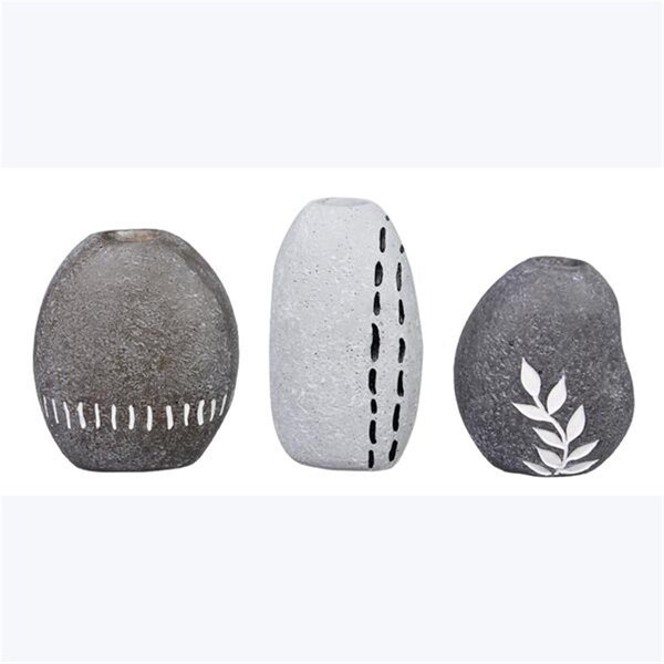 Designs-Done-Right Resin Zen Garden Tabletop Vase, 3 Assorted - DE4267131