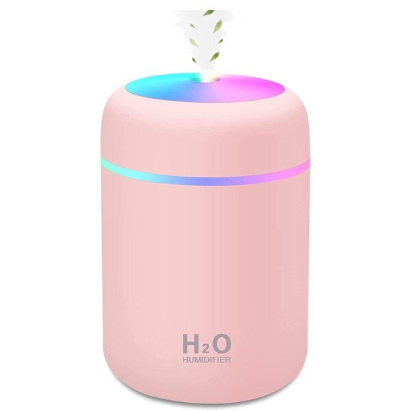 Constitucion MiniPure Mini Portable 300ml Cool Mist Personal USB Humidifier - Pink - CO3735060