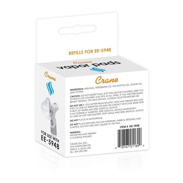 Crane Usa Vapor Pads for EE-5948, 10PK - HS-1948