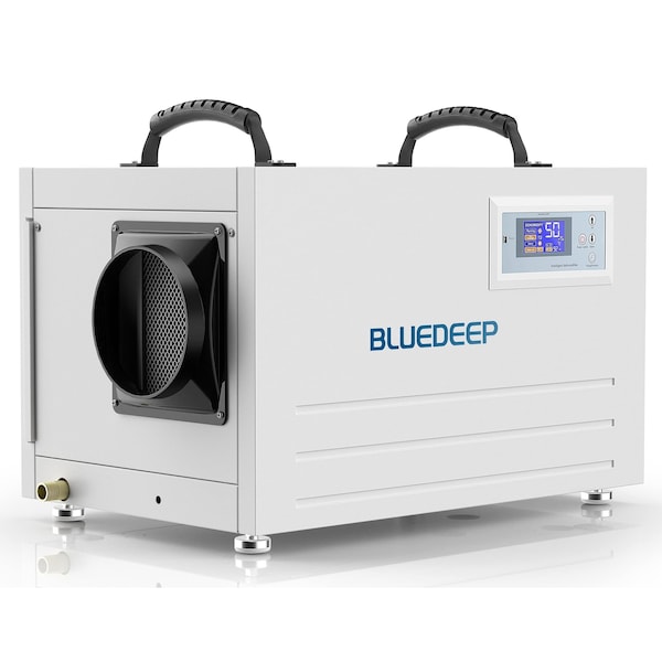 Edendirect 145 pt. 6,000 sq.ft. Bucketless Commercial Dehumidifier in Whites with Drain Hose - ED-DK145