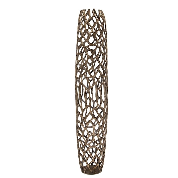 Howard Elliott Bronze Aluminum Branch Vase Large - 35091