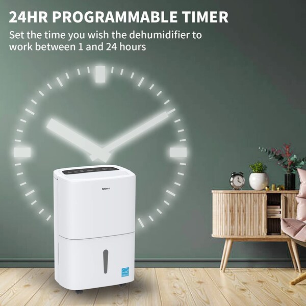 Edendirect Dehumidifier, 10.57 Pints, White, 13.5 in, 120V - IR-SDZ1120P