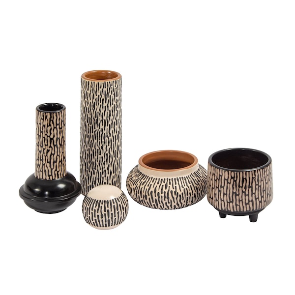 Elk Signature Ofelia Vase, Tall Black - H0517-10720