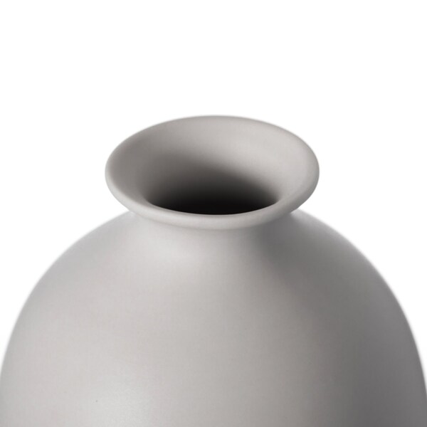 Uniquewise Modern Inkwelll Bottle Shaped Ceramic Table Vase Flower Holder, White 4 Inch - QI004366.S.WT