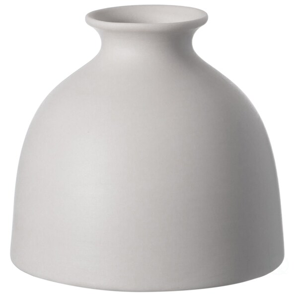 Uniquewise Modern Inkwelll Bottle Shaped Ceramic Table Vase Flower Holder, White 4 Inch - QI004366.S.WT