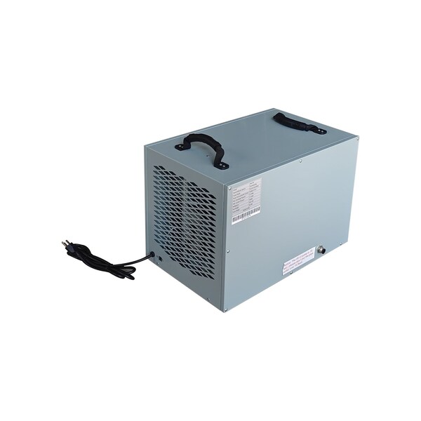 Namco Manufacturing Crawl Space Dehumidifier, 150 Pints, Gray, 16 in, Aluminum and Steel - P646-150