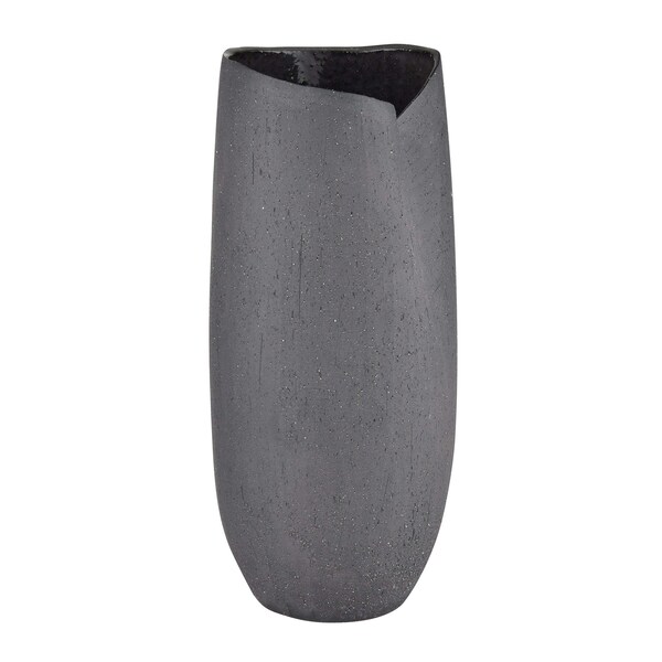 Elk Home Ferraro Vase, Folded Black - H0017-9752