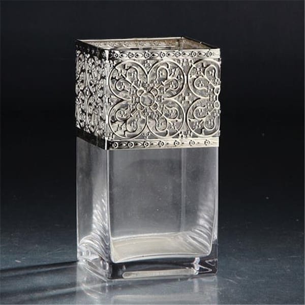 Diamond Star Diamond Star 53037-1 7.5 x 4 x 4 in. Square Glass; Clear - 53037-1