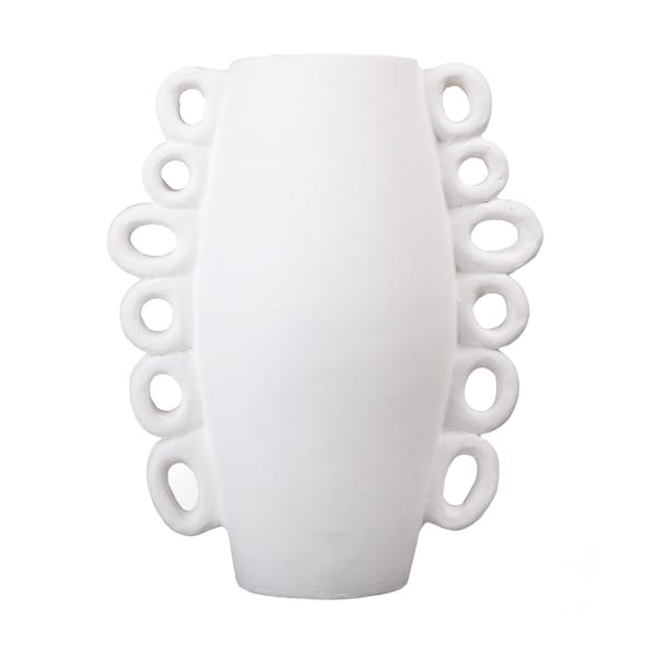 Elk Studio Rinko Tall Vase - White - S0077-12105