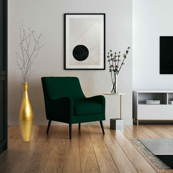 Uniquewise Tall 43 Inch Modern Bamboo Narrow Trumpet Floor Vase - Elegant Home Decoration, Modern Accent - QI003889.3