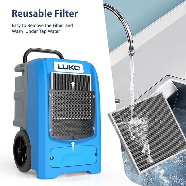 Edendirect Dehumidifier, Blue, 19.29 in, 110 V - IR-R190SP