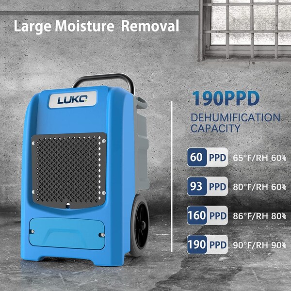 Edendirect Dehumidifier, Blue, 19.29 in, 110 V - IR-R190SP
