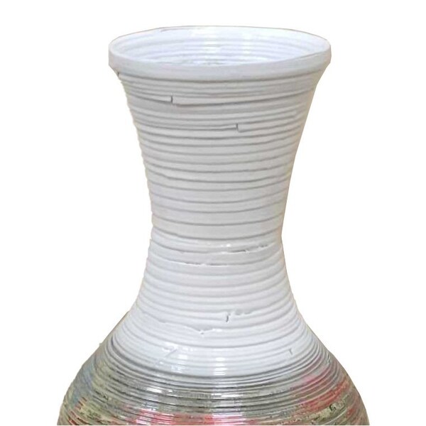 Uniquewise Large Contemporary Bamboo Floor Vase for Dining, Living Room, Entryway Decoration, 29" - QI004270