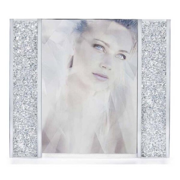 Jiallo 5 x 7 in. Starlet Crystal Filled Photo Picture Frame - 16042