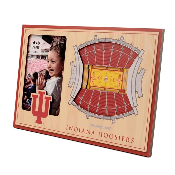 You The Fan YouTheFan 9024255 NCAA Indiana Hoosiers 3D StadiumViews Picture Frame - Assembly Hall - 9024255