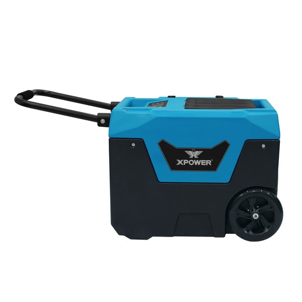 Xpower Dehumidifier, Blue, 18.3 in, Roto-Mold PE, 115 V - XD-130LI