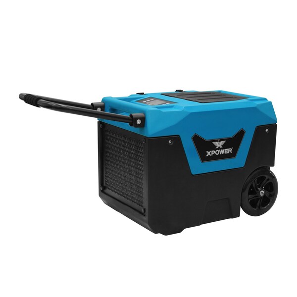 Xpower Dehumidifier, Blue, 18.3 in, Roto-Mold PE, 115 V - XD-130LI