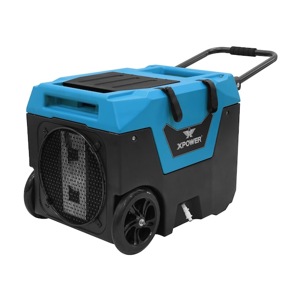 Xpower Dehumidifier, Blue, 18.3 in, Roto-Mold PE, 115 V - XD-130LI