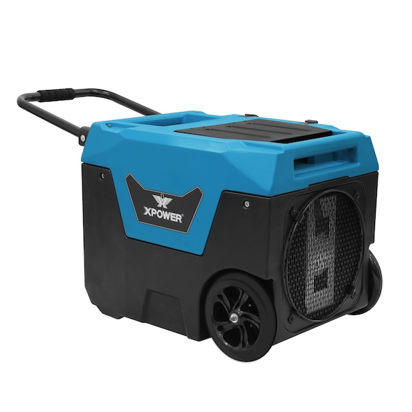 Xpower Dehumidifier, Blue, 18.3 in, Roto-Mold PE, 115 V - XD-130LI