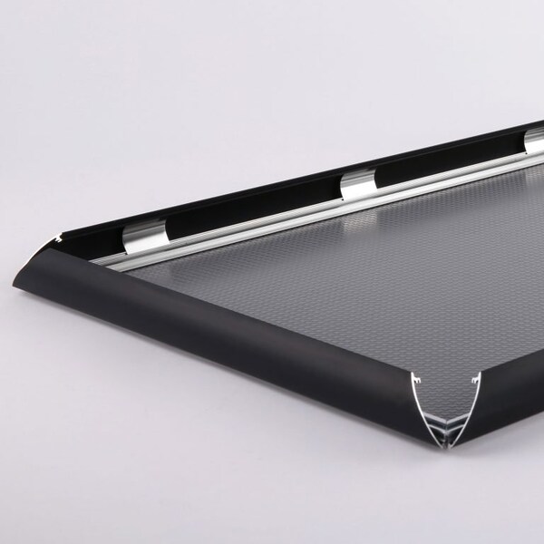 M&T Displays Snap Frame Poster Size, : 17 in. X 22 in. Black, 1 in. Mitred - UCN255B012X2990