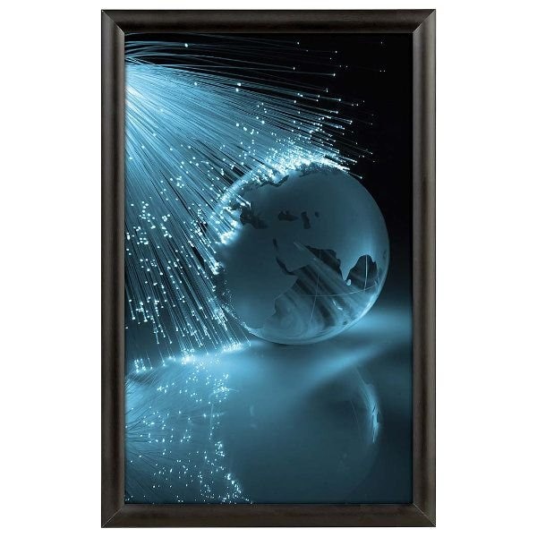M&T Displays Snap Frame 11 in. X 17 in. Poster Size, 1 in. Black, Mitred Corner - UCN255B017X7991