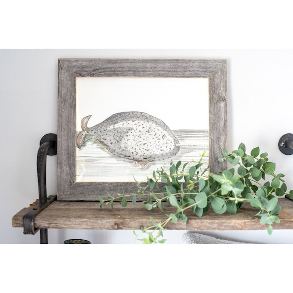 Barnwoodusa Rustic Farmhouse Reclaimed 8.5x14 Picture Frame (Nat. Weathered Gray) - 855490008261