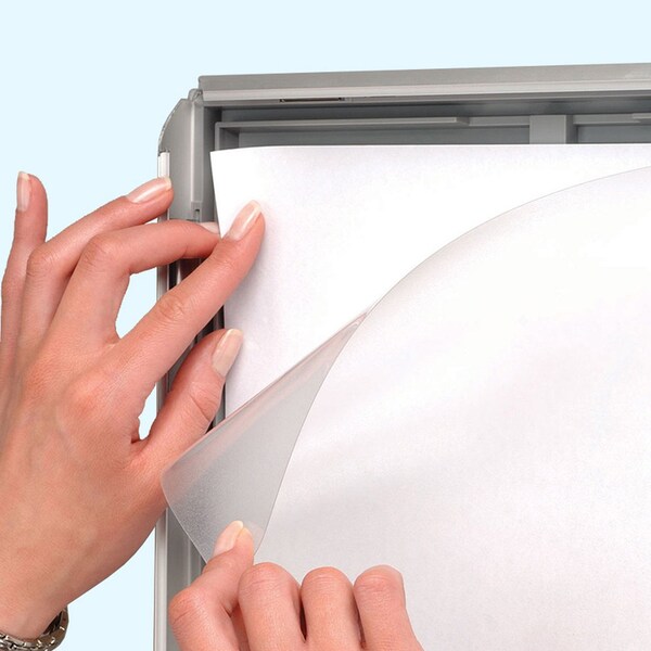 Azar Displays 22''W x 28''H Vertical/Horizontal Weatherproof Poster Snap Frame - 300233-SLV