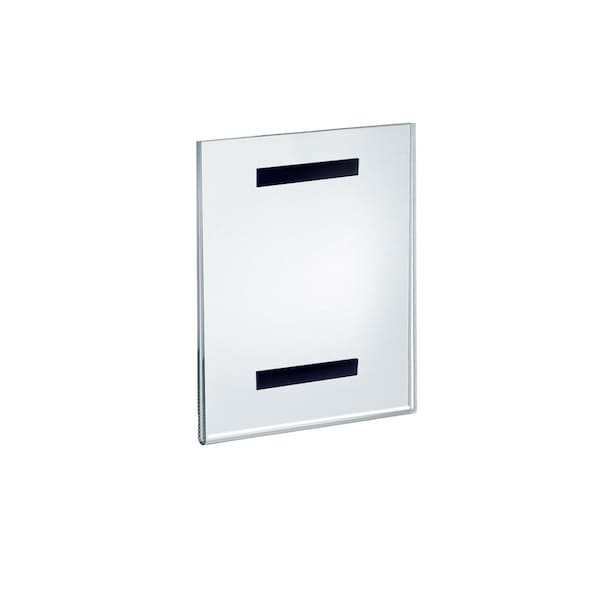 Azar Displays Clear Acrylic 8'' x 10'' Magnetic U-Frame, 2PK - 129925-GS-2PK
