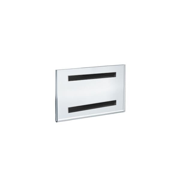 Azar Displays Clear Acrylic Magnet Back Photo Frames 7'' W x 5'' H - Horizontal / Landscape, GIFT SHOP, 2PK - 129928-GS-2PK