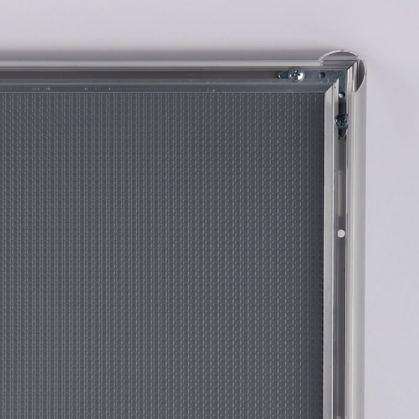 M&T Displays Snap Frame 18 in. X 24 in. Poster Size, 1 in. Silver, Mitred Corner - UCN255N018X7000