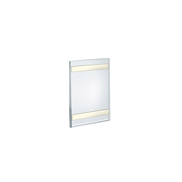 Azar Displays Clear Acrylic 4'' x 6'' Adhesive U-Frame, 10PK - 122010