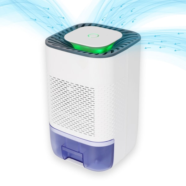 Techko Room Dehumidifier for Home, Basement, Closet, Bathroom  800mL Capacity - DHF-3201
