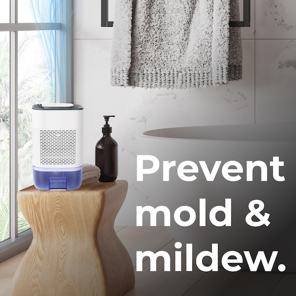 Techko Room Dehumidifier for Home, Basement, Closet, Bathroom  800mL Capacity - DHF-3201