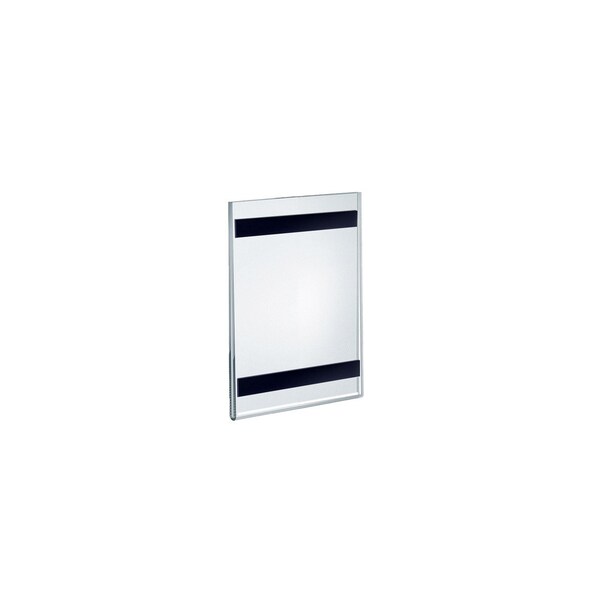 Azar Displays Clear Acrylic 4'' x 6'' Magnetic U-Frame, 10PK - 129910