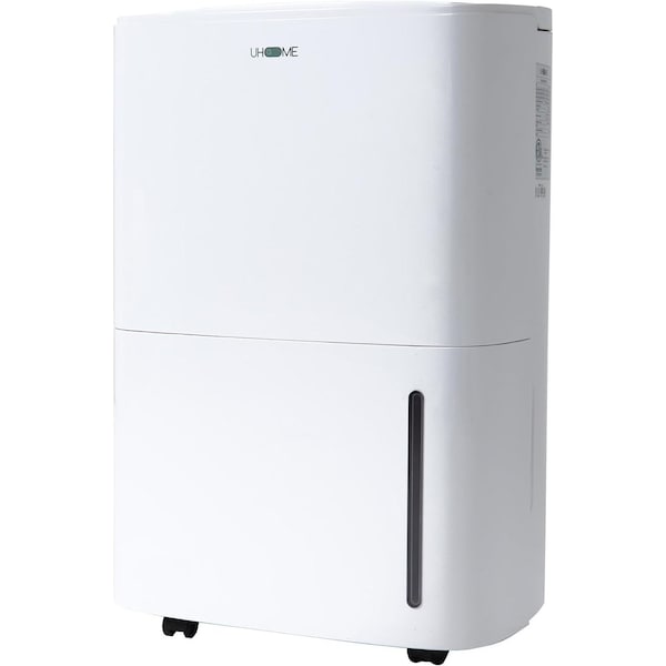 Edendirect Dehumidifier, 9.08 pints, White, 9.45 in, 115 V - ED-UDZ1-120P
